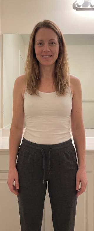 Hannah at month 6 of the program