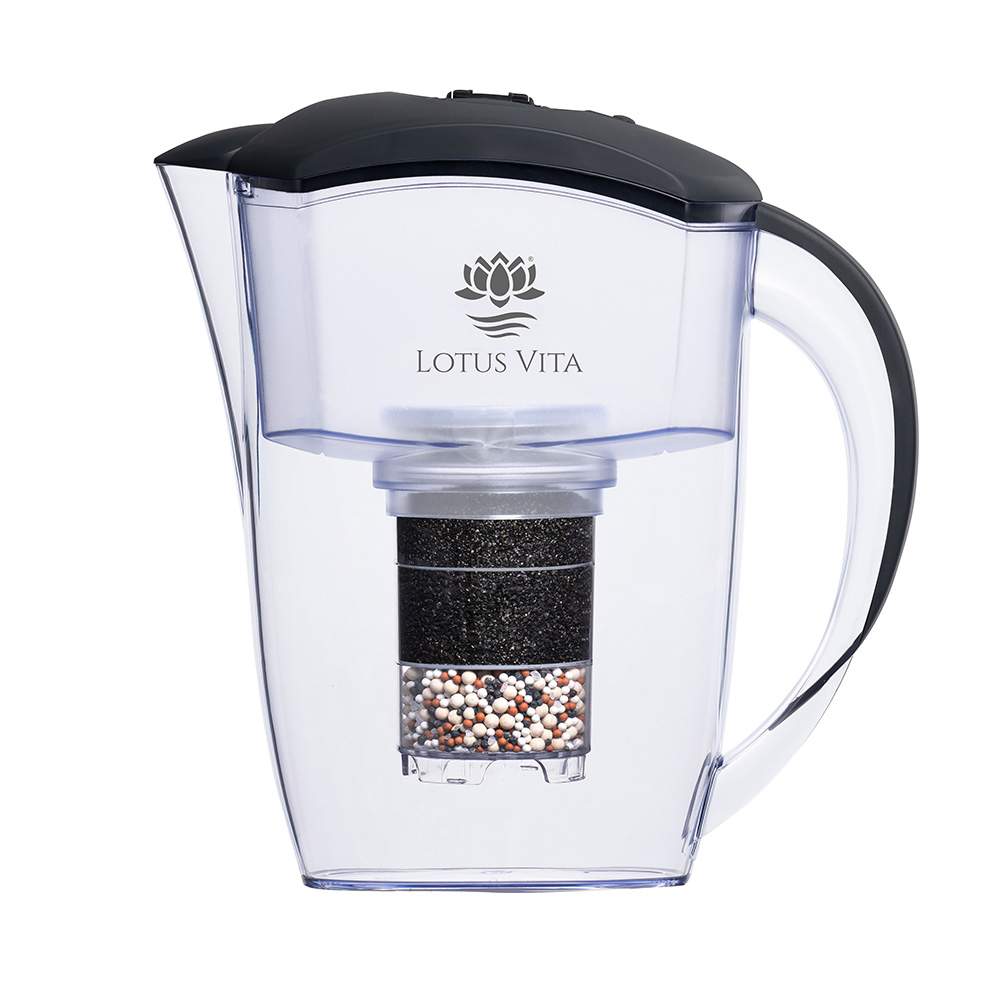 Lotus Vita Wasserfilter-Kanne Esprit Dunkelblau