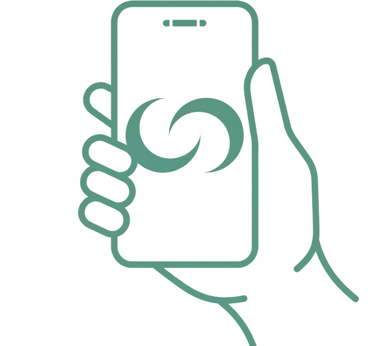 Illustration of pairing a wearable with a phone