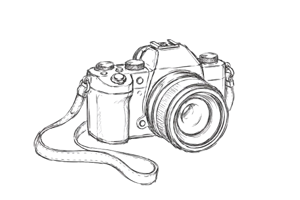 Croquis d’un appareil photo