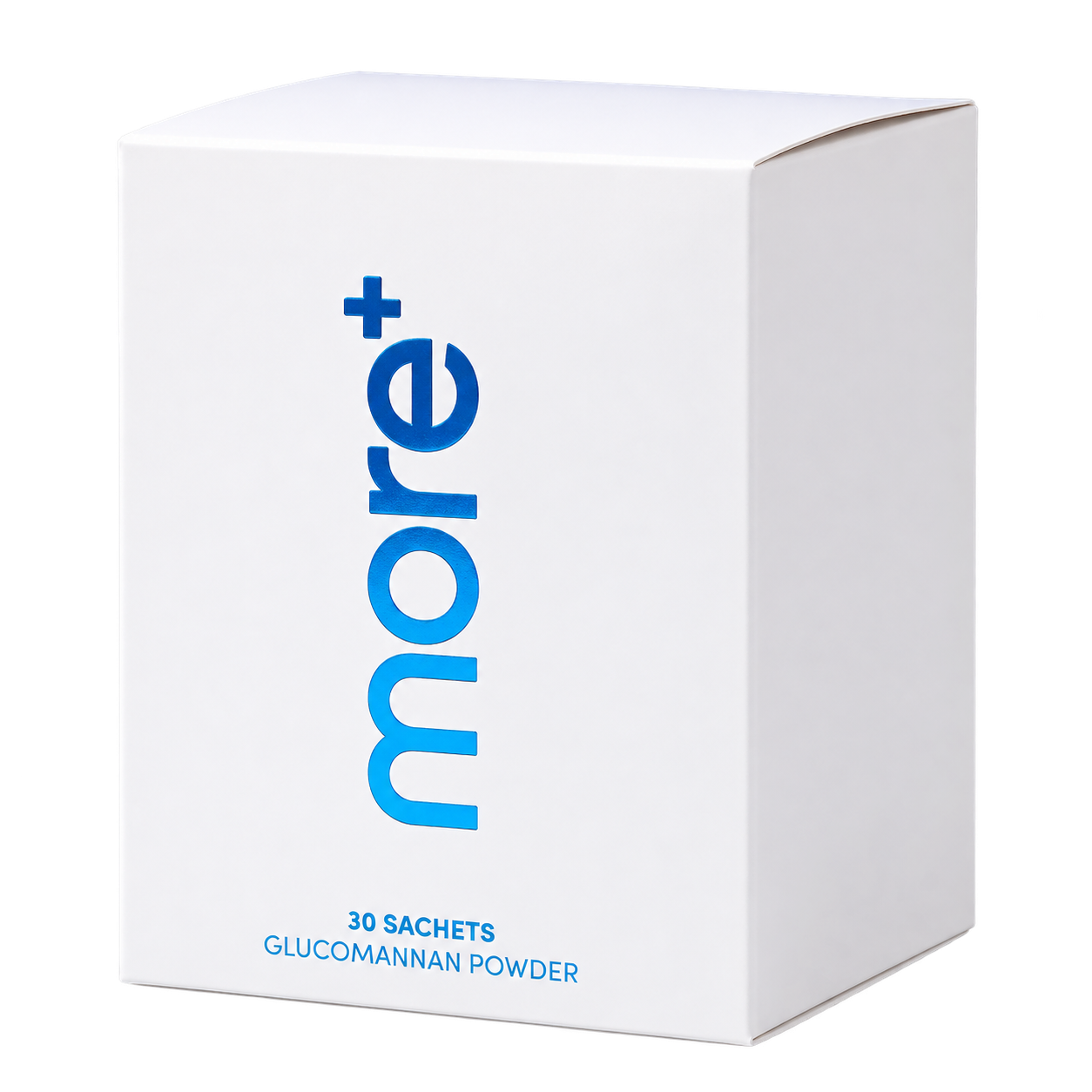 MORE+ glucomannan powder box — 30-day starter supply