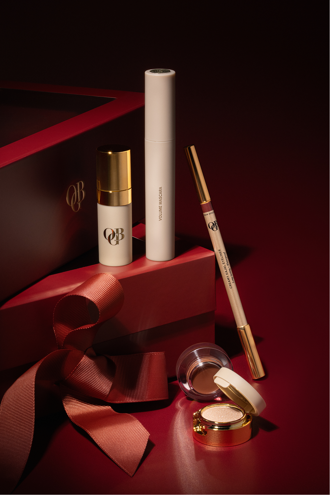 OGB make-up gift set in a crimson gift box