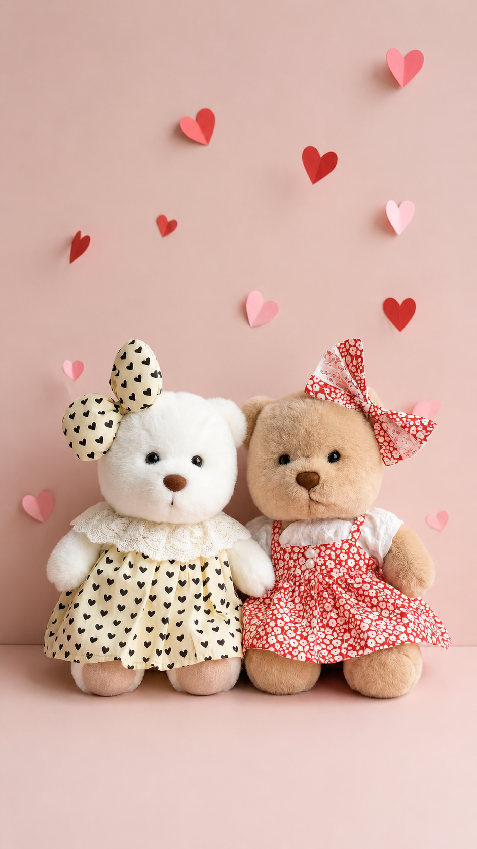 Brown Cuddle teddy bear standing upright, shown at its full 12 inch height