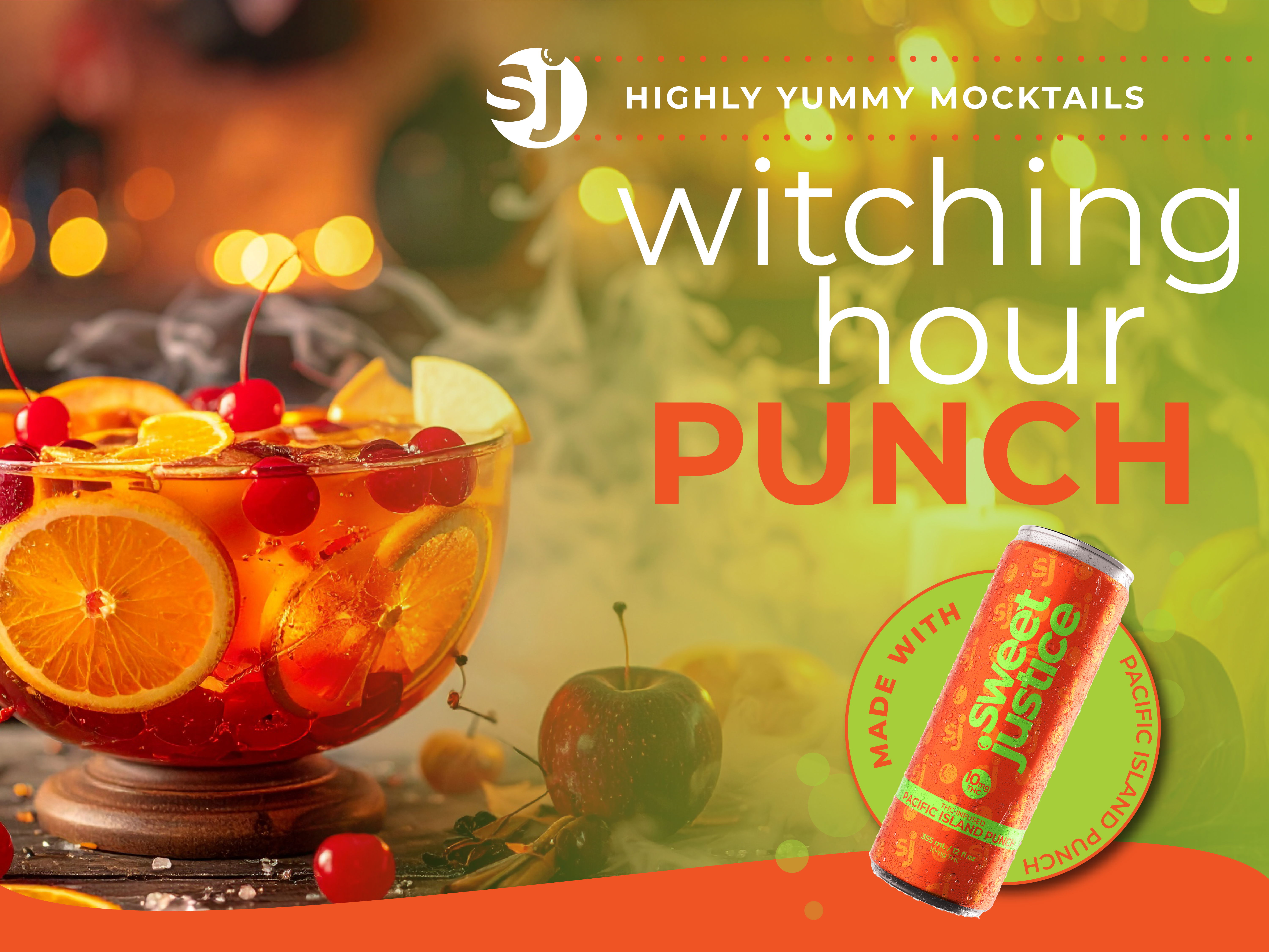 Witching Hour Punch: A Spooky Infused Halloween Mocktail