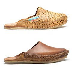 Natural Leather Woven City Slipper for Men | Mohinders | Shop Now