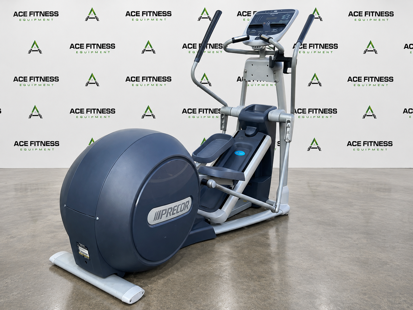 After: fully refurbished Precor elliptical, certified and ready to ship