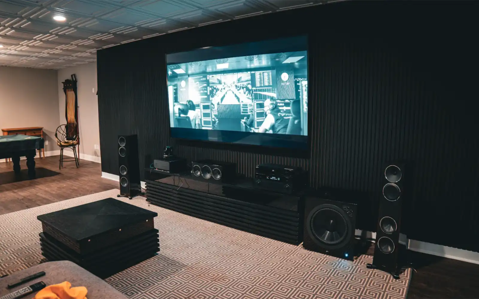 Media room and video wall