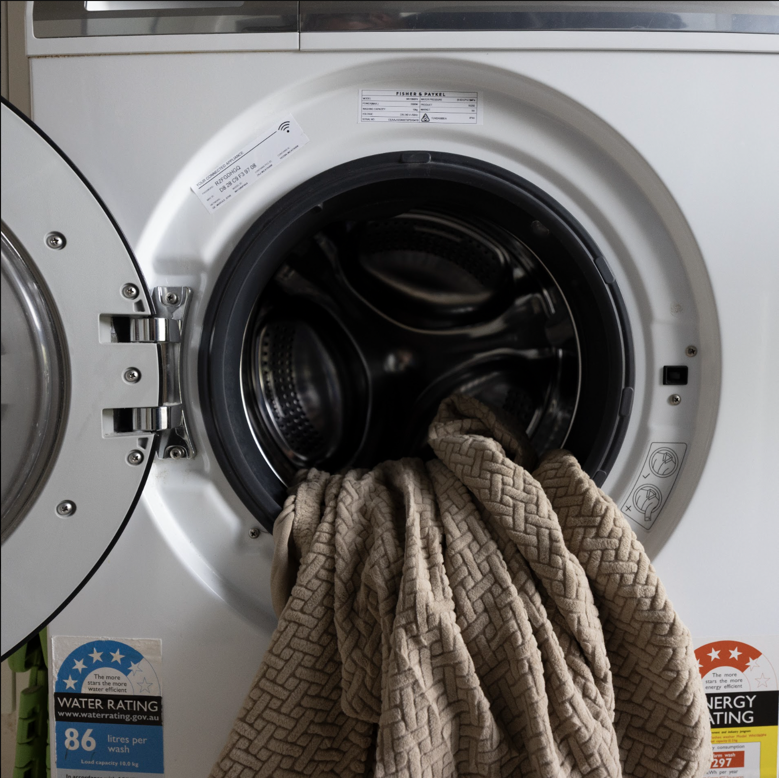 Cover coming off and into the washing machine
