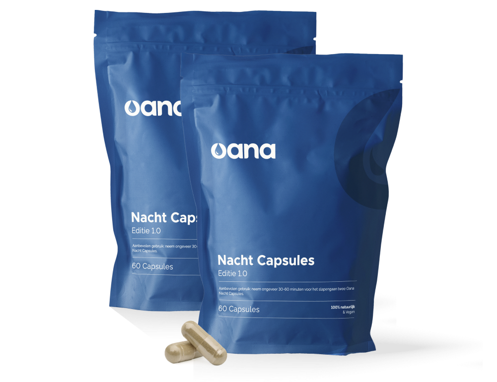 Oana nachtcapsule Oana slaapcapsule 100% natuurlijk slaapsupplement