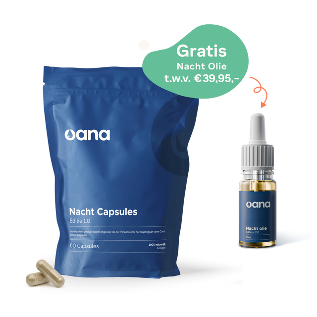 Oana Green | Natuurlijke slaapmiddelen | Slaap capsule bundel met gratis slaapolie