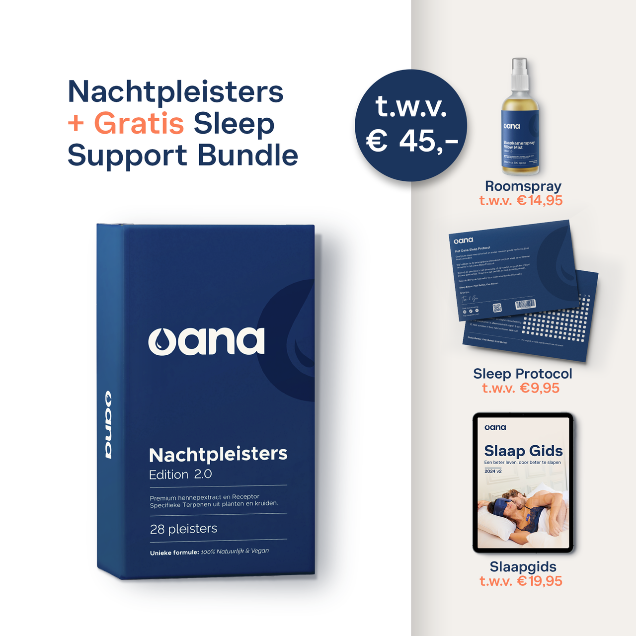 Oana Green | Natuurlijke slaapmiddelen | Slaap pleisters bundel met gratis slaapolie, gids en e-book