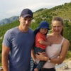 Jakob, founder of Wildfield Prints, with his family