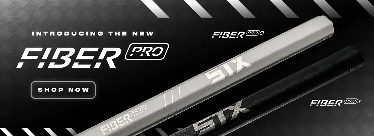 stx fiber pro lacrosse handle X and O