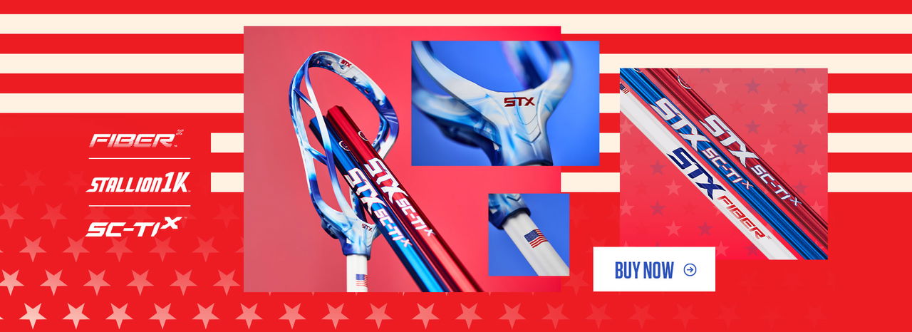 4th of july USA edition lacrosse head and handles