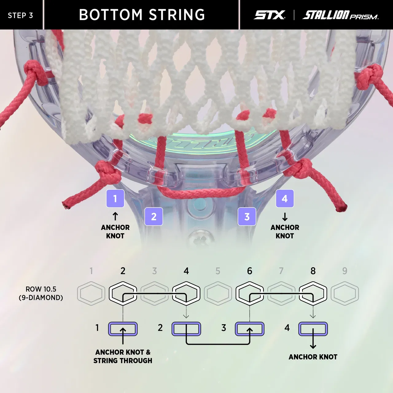 prism head stringing step 3