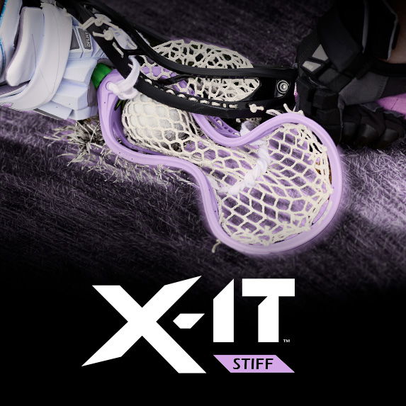 purple stx x-it face off lacrosse head