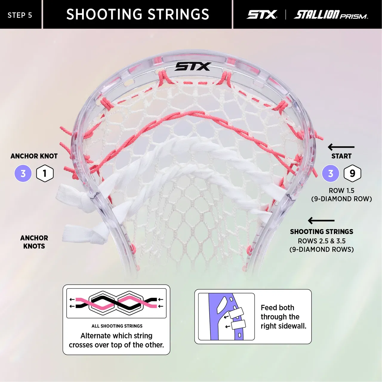prism head stringing step 5