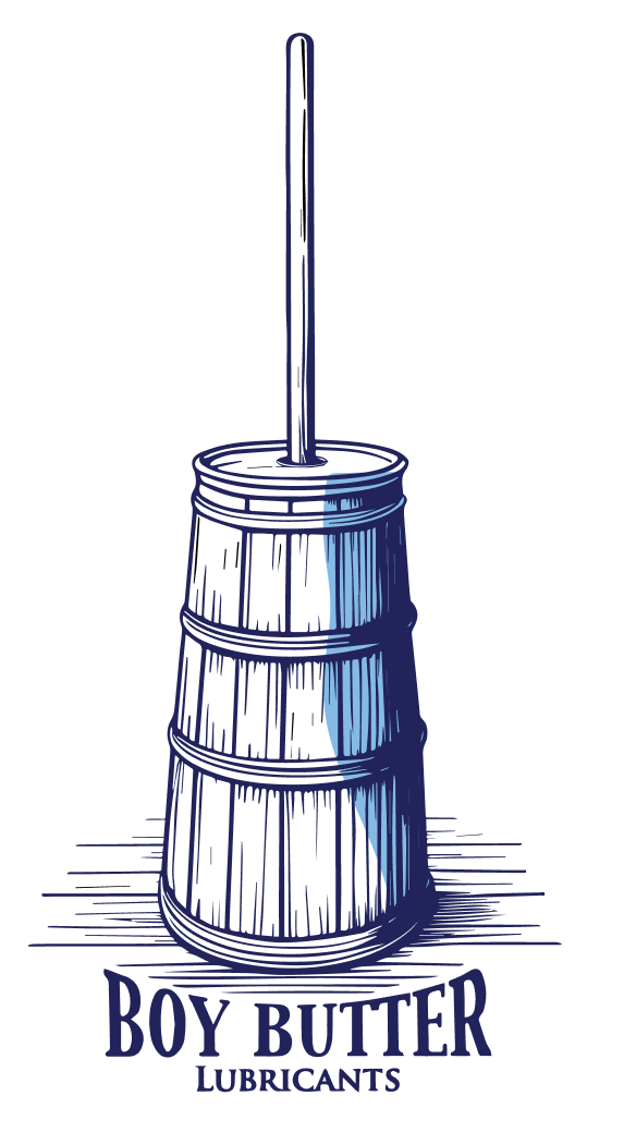 Boy Butter Churn Logo