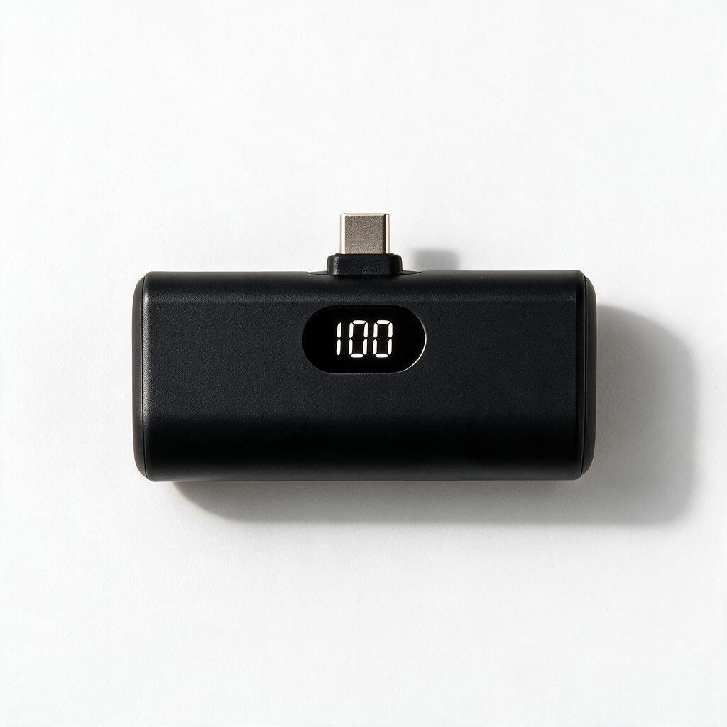 VoltPocket Mini capsule power bank in Black