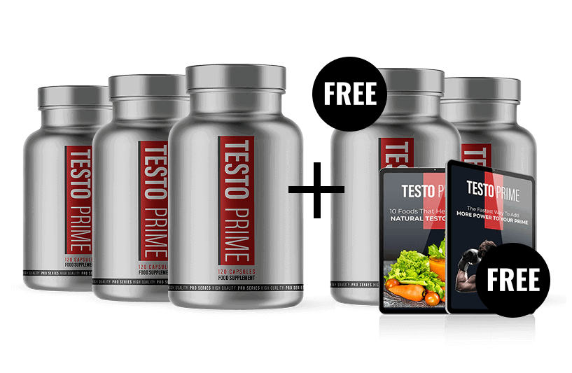 Three bottles of TestoPrime and two free