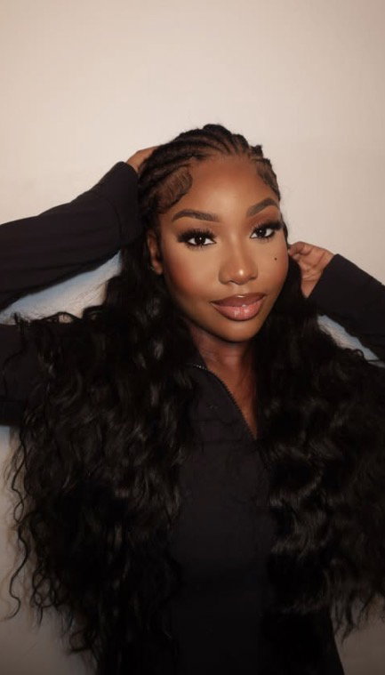 Natural Colour HD Closure hair in motion