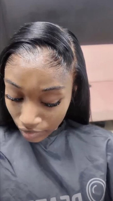 Natural Colour hair in motion