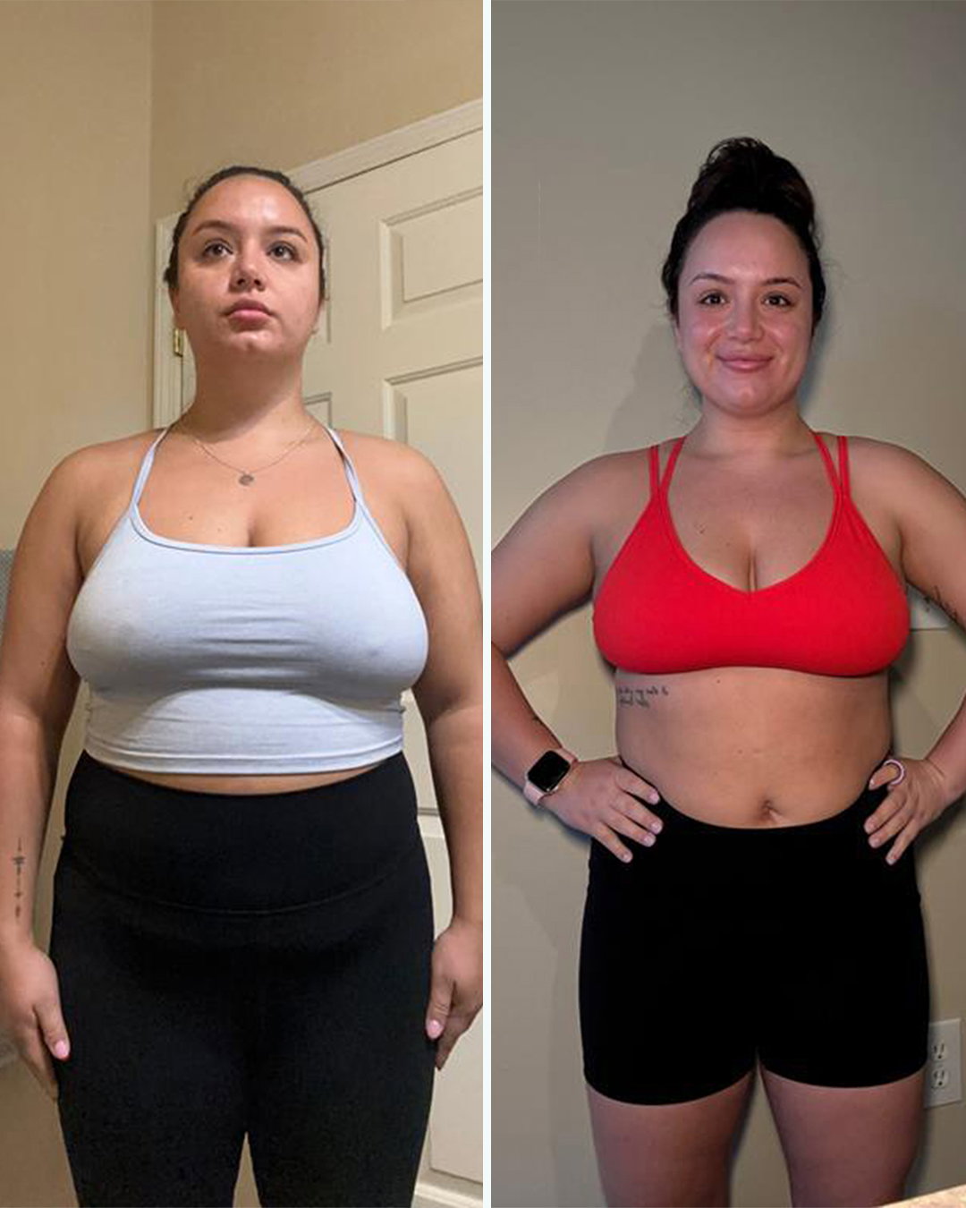 Jess's before and after transformation