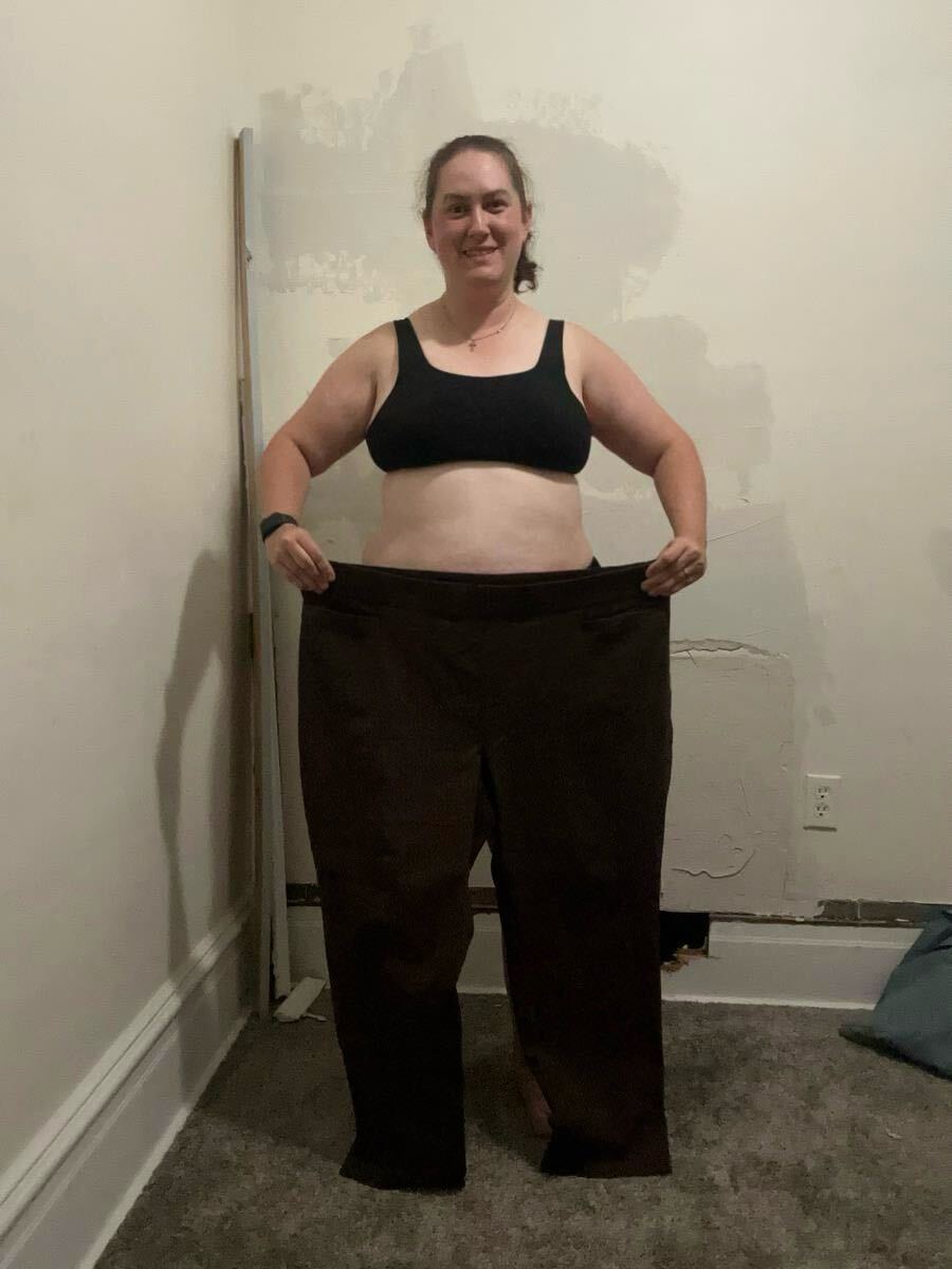 Client's before and after transformation