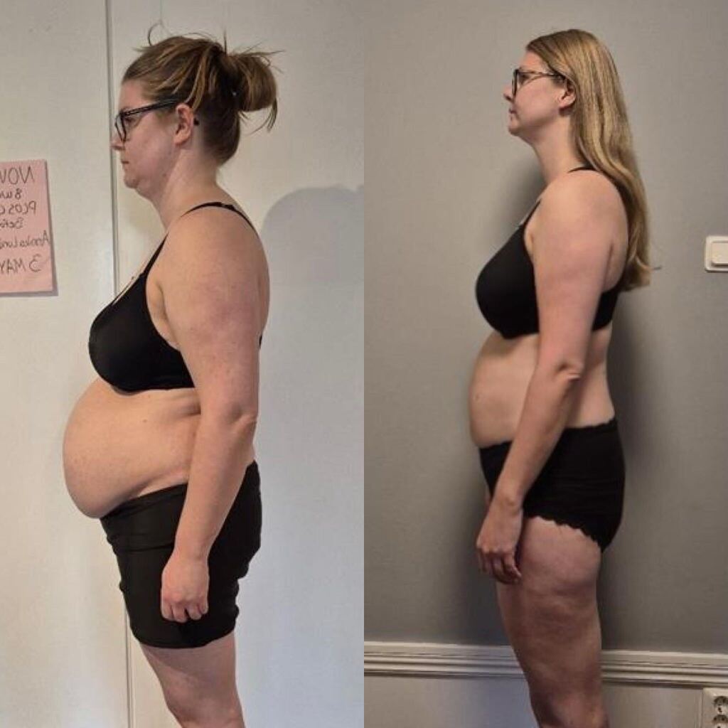 Anikka's before and after transformation