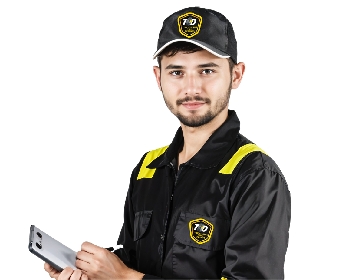 Professional Tire Support & Consultation Dubai TireDynamics professional mobile tire services for trucks, trailers, and buses in Dubai, offering expert onsite fitment and alignment.