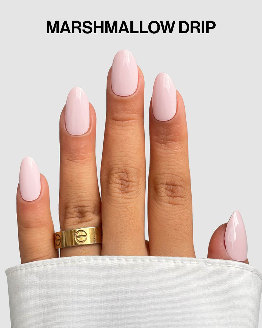 Marshmallow Drip gel nail wraps