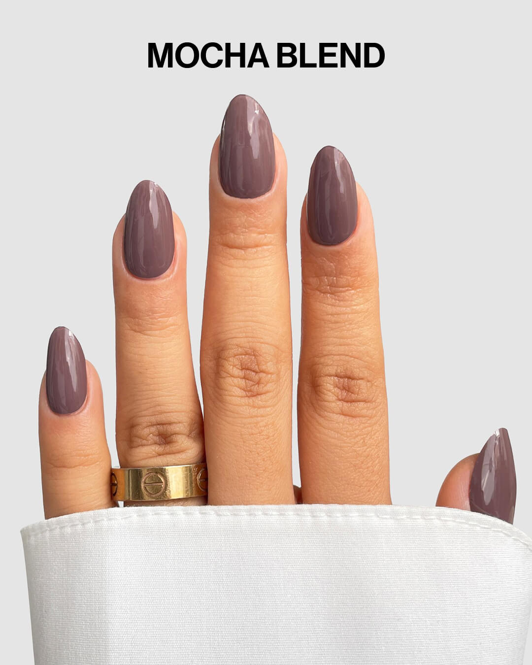 Mocha Blend gel nail wraps