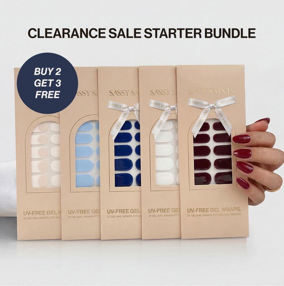 Sassy Saints UV-free gel manicure offer