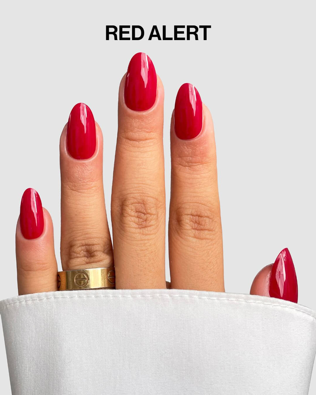 Red Alert gel nail wraps