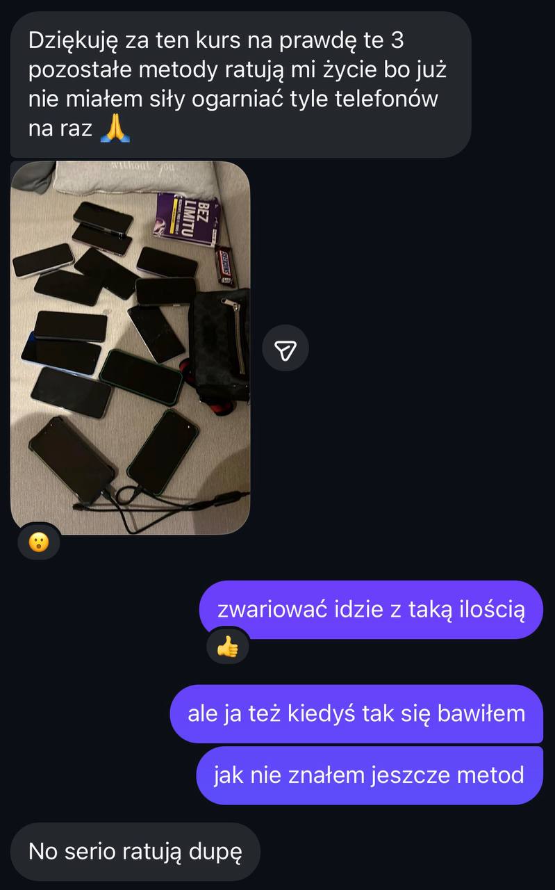 Wiadomość od kursanta Vinted Masterclass nr 5