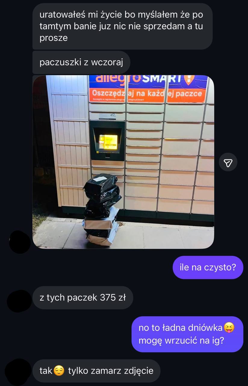 Wiadomość od kursanta Vinted Masterclass nr 9