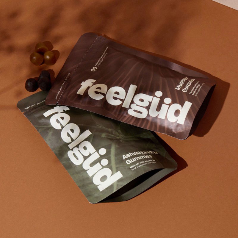 Mushroom and Ashwagandha gummy pouches