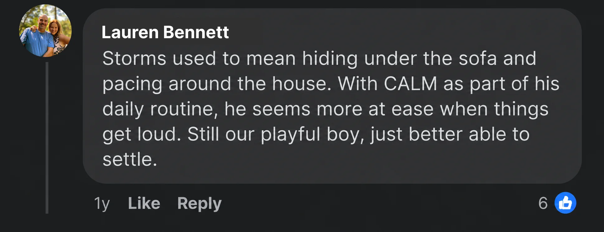 Customer testimonial screenshot 1 — replace with your own image