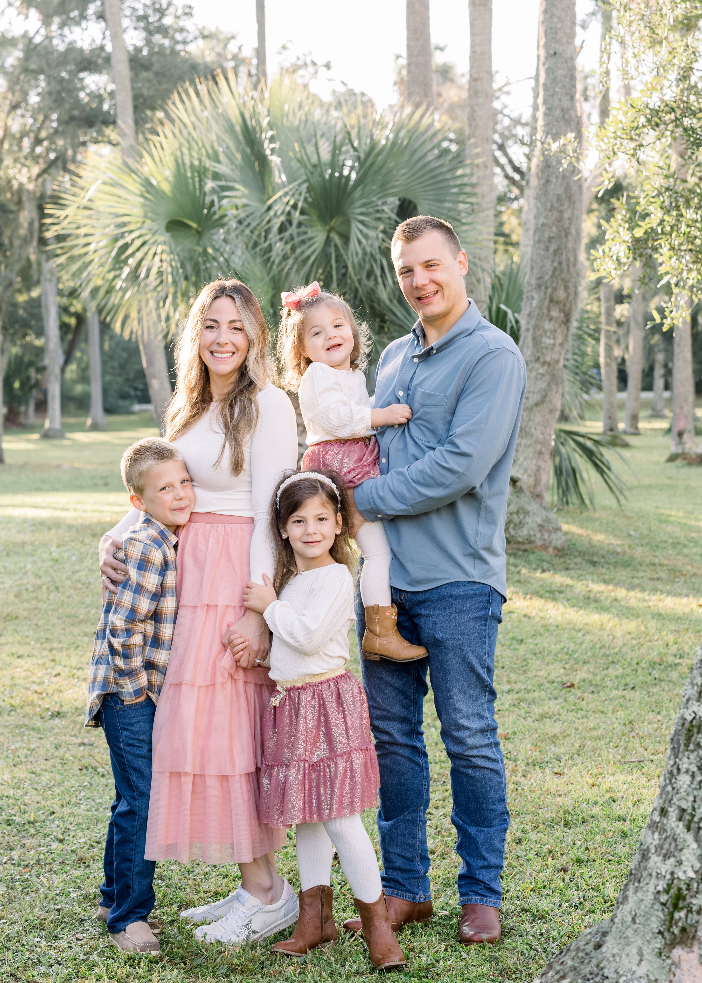 Katherine with her family at Christmas