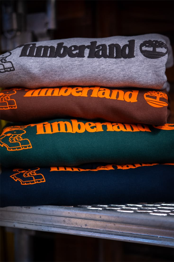 Folded Timberland pieces