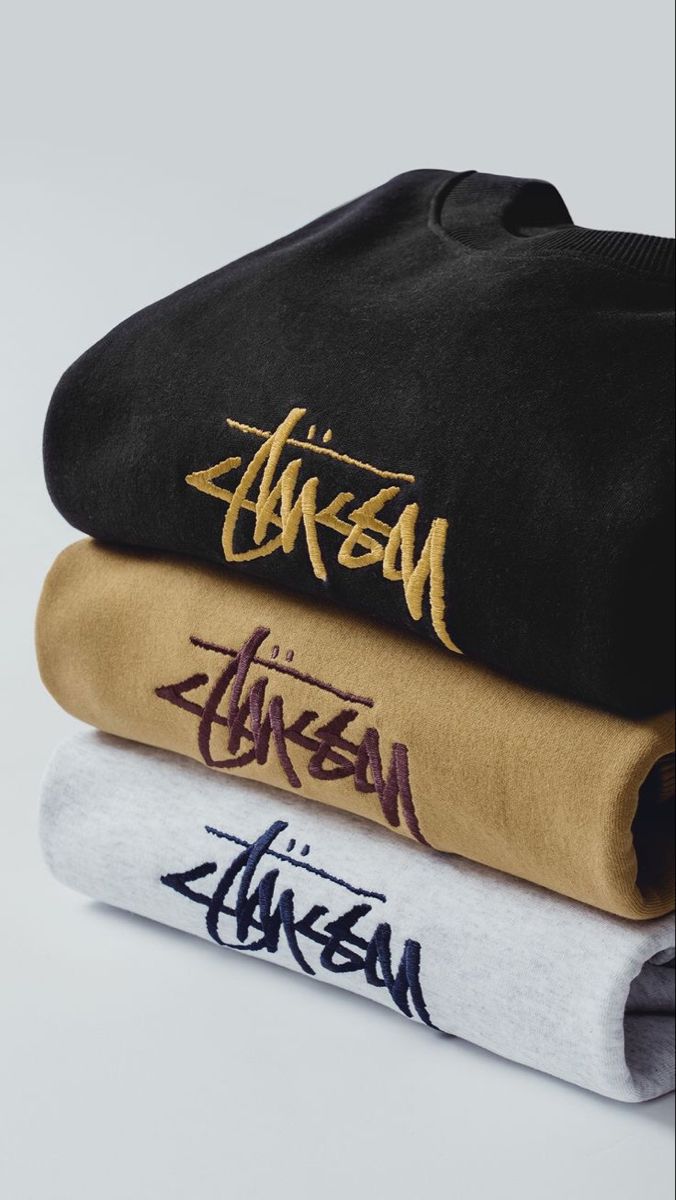 Folded Stüssy pieces