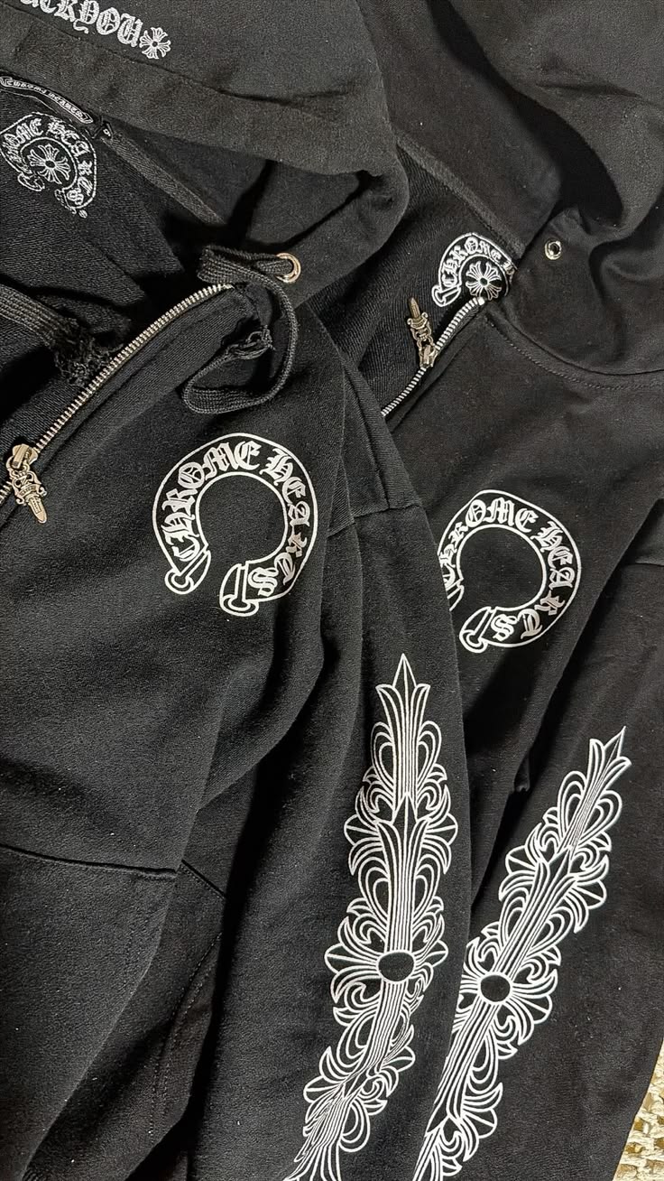 Folded Chrome Hearts pieces