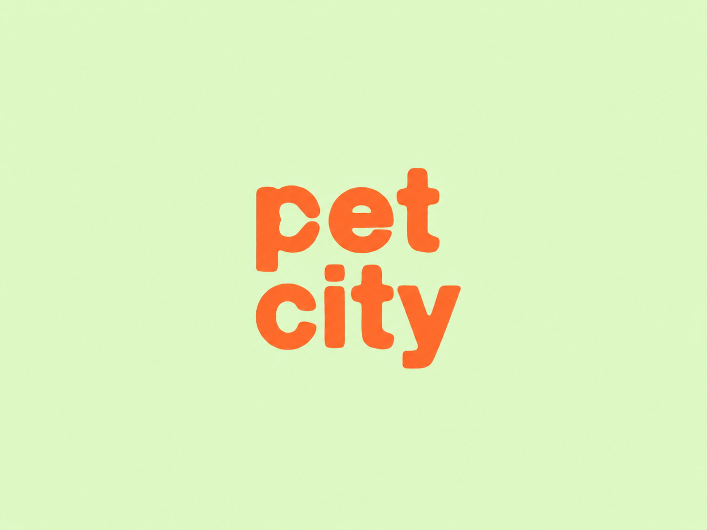 Novo packaging Pet City em verde, azul e amarelo
