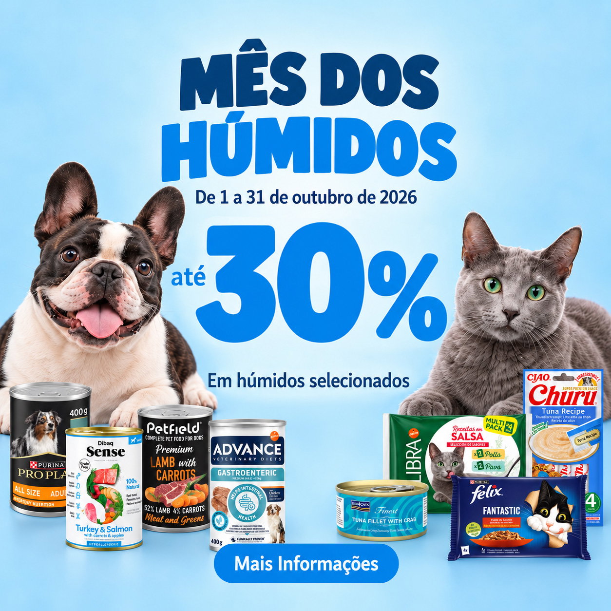 Campanha Mês dos Húmidos na Pet City