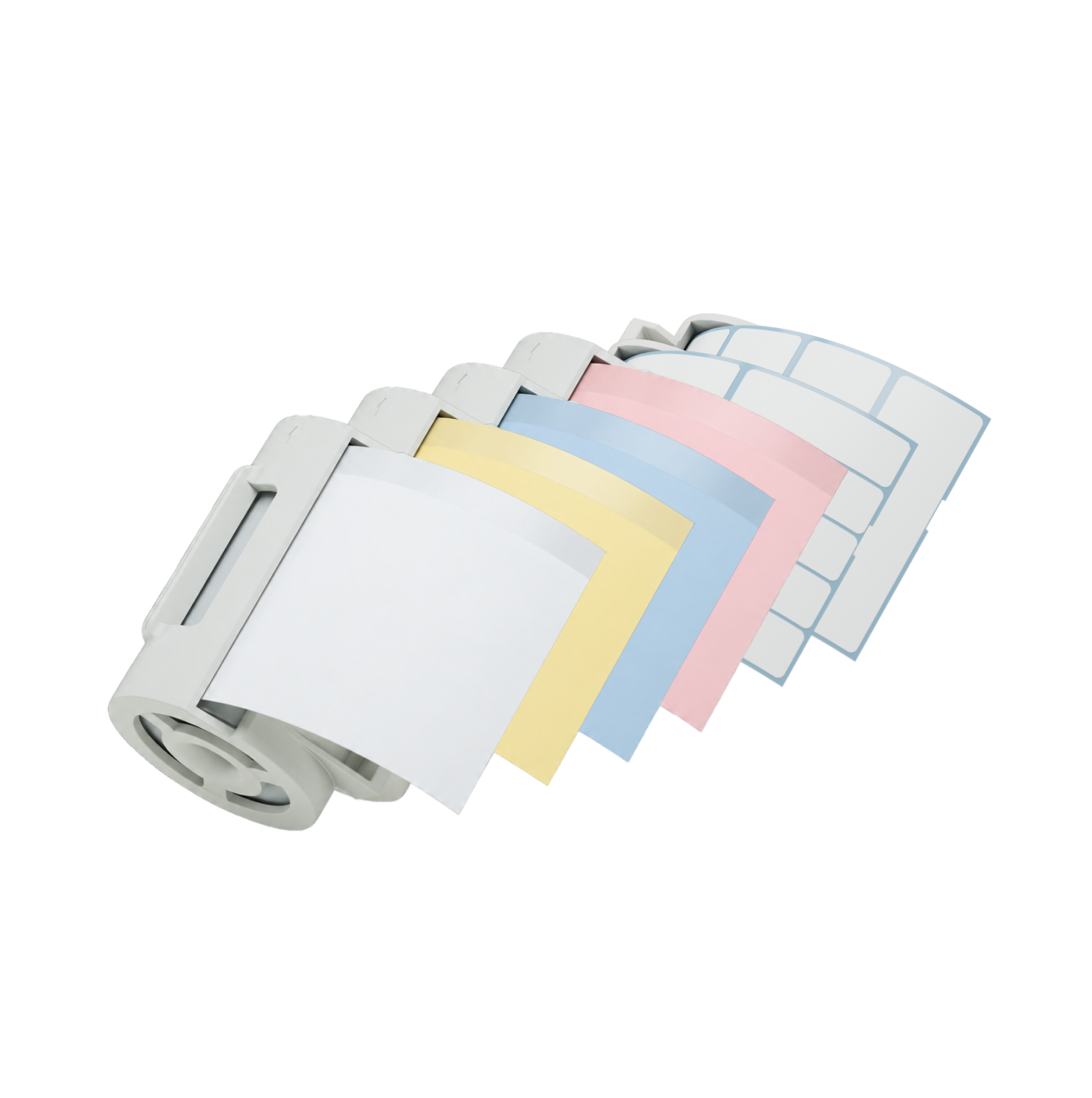 Nemonic sticky note and label refill cartridges