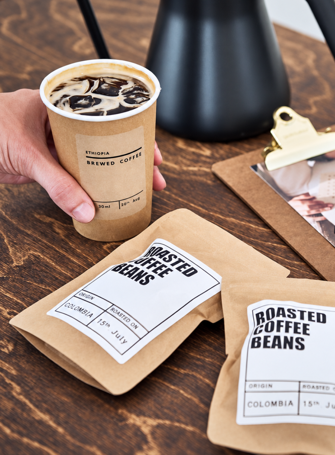 Small business packaging labeled with nemonic