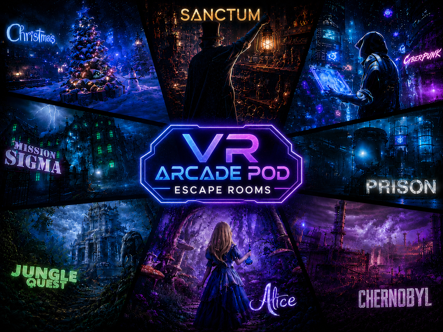 Escape Room Library worlds