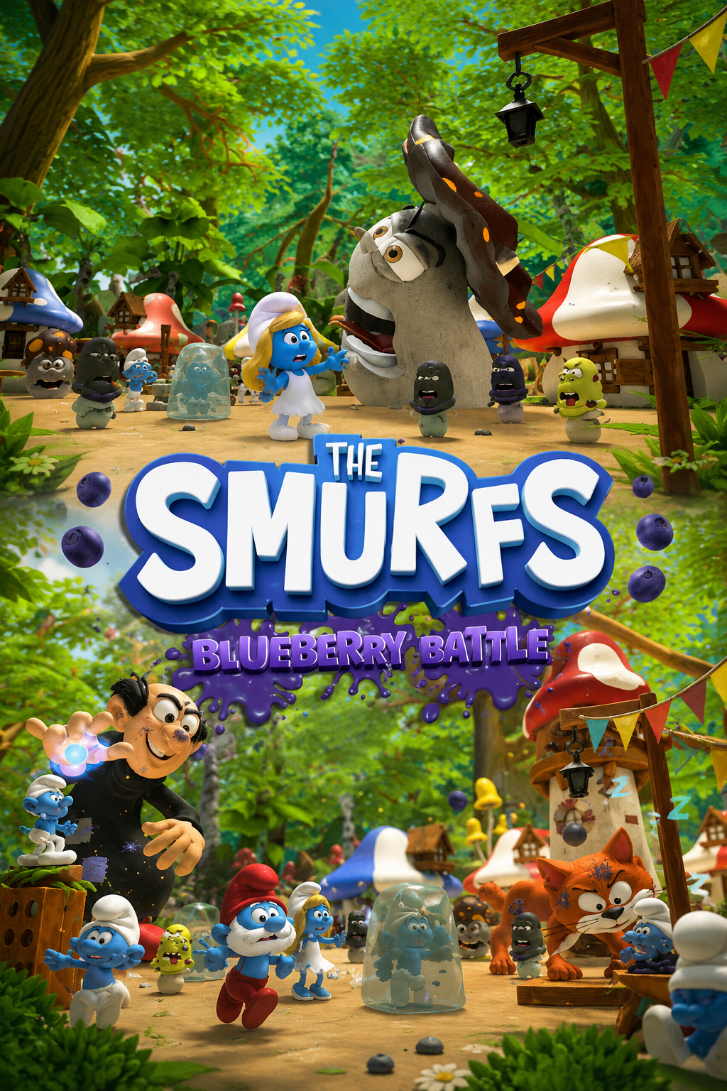 The Smurfs Blueberry Battle game art