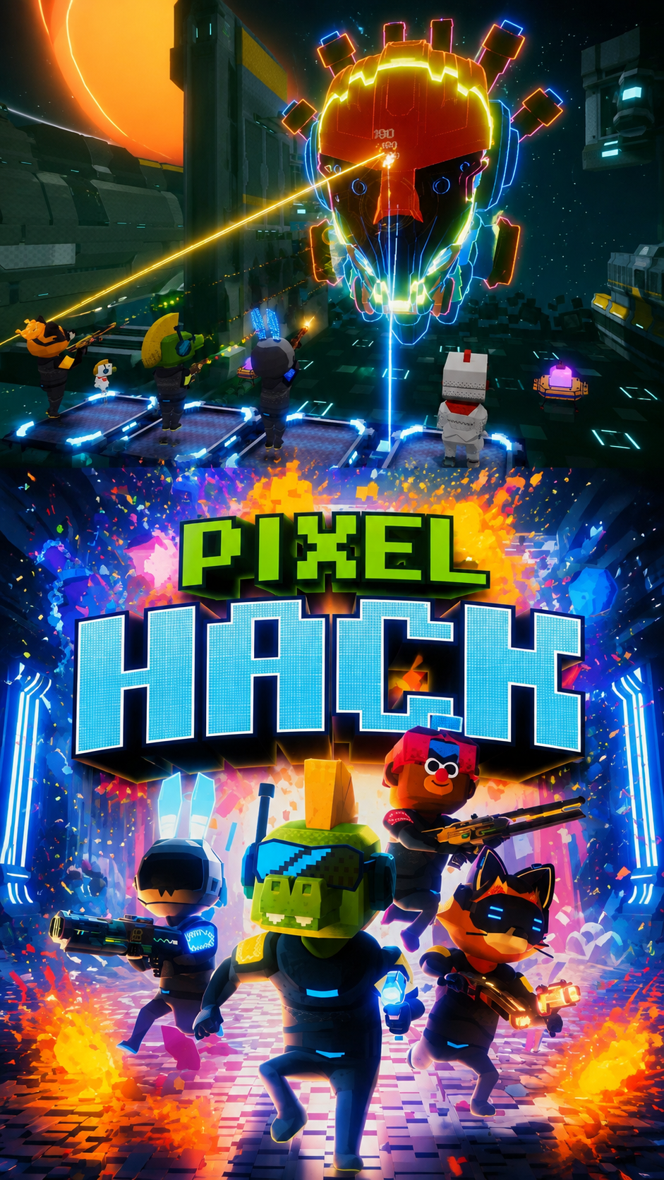 Pixel Hack game art
