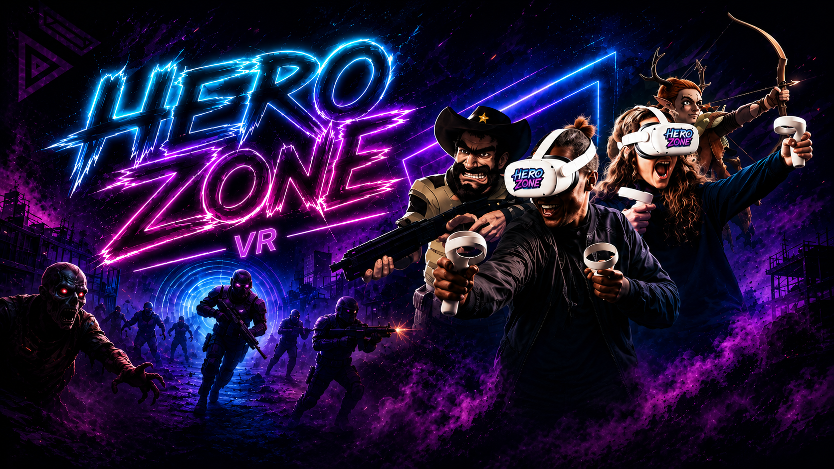 Hero Zone VR key art